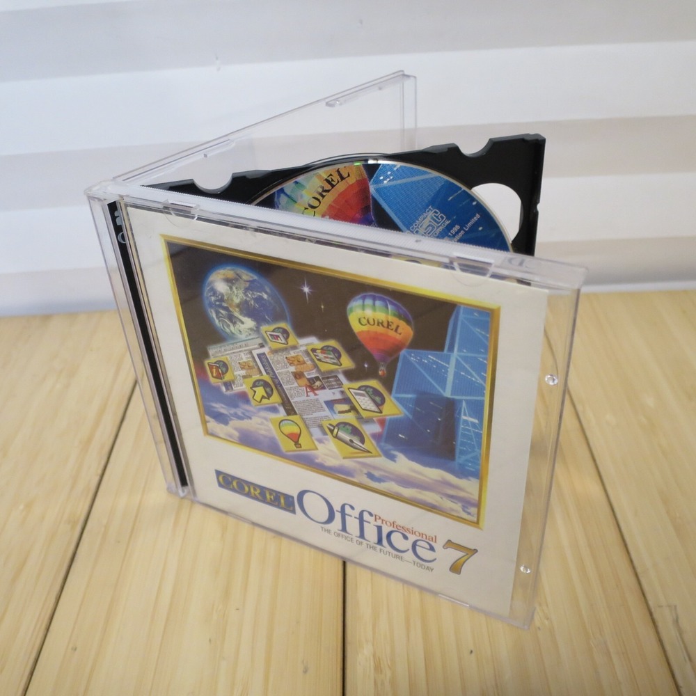 1996 VINTAGE Corel Office 7 Professional for Windows 95‎ - 2 CD Set